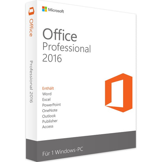 Microsoft Office 2016 Professional | für Windows