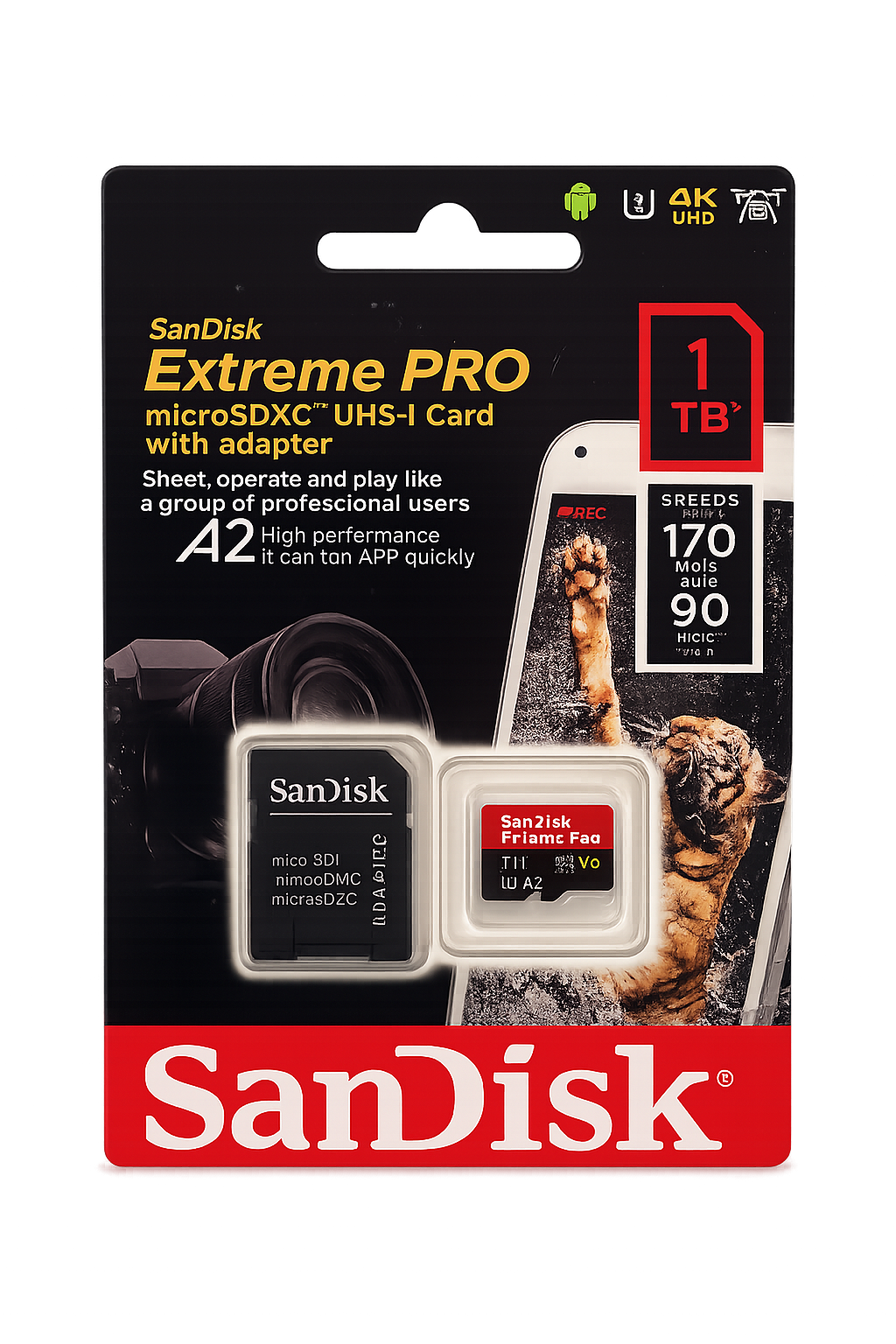 SanDisk Extreme PRO 1TB microSDXC – A2, V30, 170 MB/s