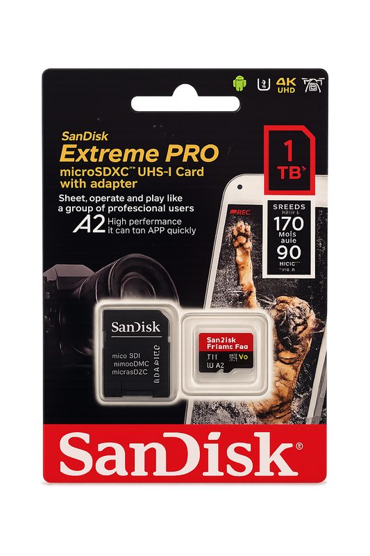 SanDisk Extreme PRO 1TB microSDXC – A2, V30, 170 MB/s